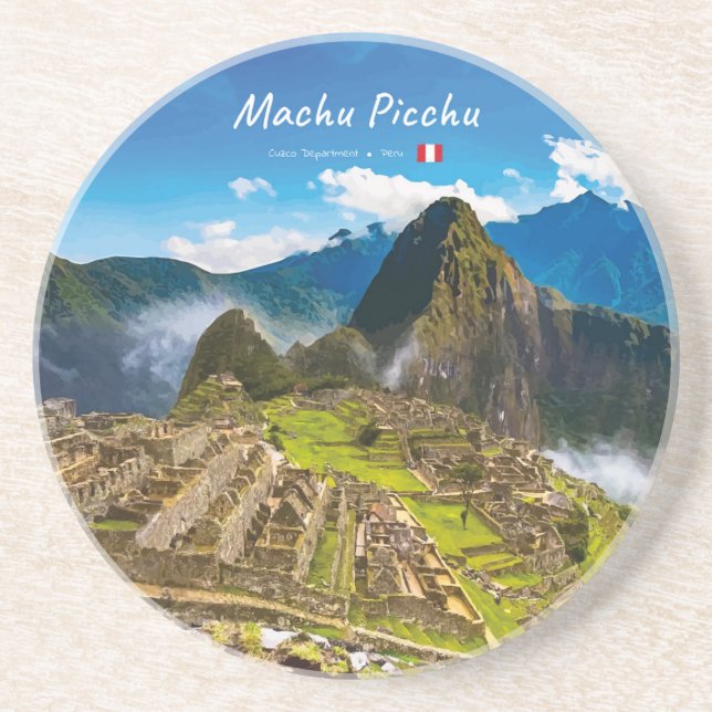 Machu Picchu, Peru - Inkaruiner Citadel Underlägg (Framsidan)