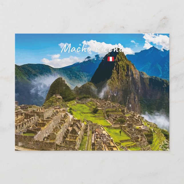 Machu Picchu, Peru - Inkaruiner Citadel Vykort (Framsida)