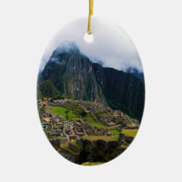 Machu Picchu, Peru Julgransprydnad Keramik