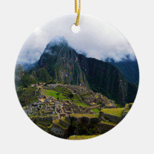 Machu Picchu, Peru Julgransprydnad Keramik
