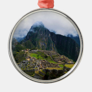 Machu Picchu, Peru Julgransprydnad Metall