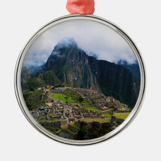 Machu Picchu, Peru Julgransprydnad Metall (Framsidan)