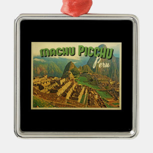 Machu Picchu Peru Julgransprydnad Metall