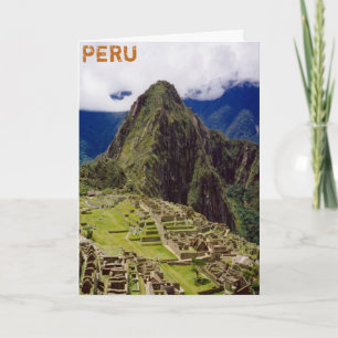 Machu Picchu, Peru Kort
