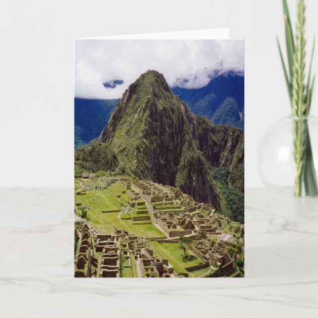 Machu Picchu, Peru Kort (Framsida)