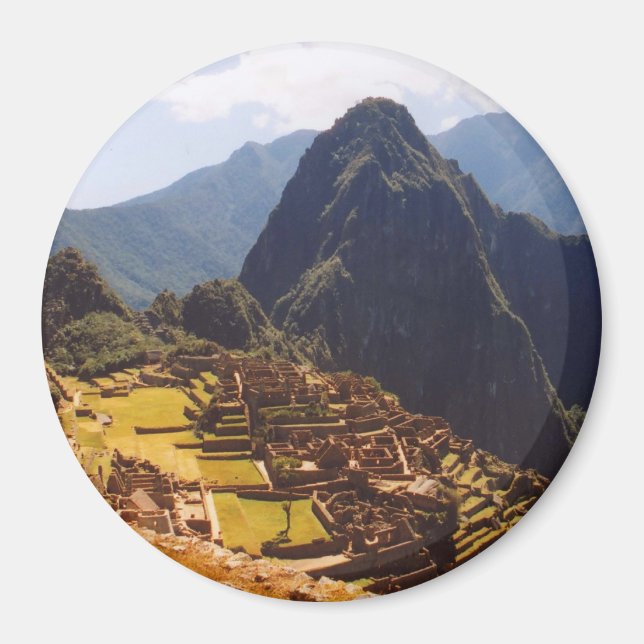 Machu Picchu Peru - Machu Picchu Ruins Sunrise Magnet (Framsidan)