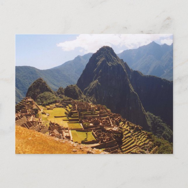 Machu Picchu Peru - Machu Picchu Ruins Sunrise Vykort (Framsida)