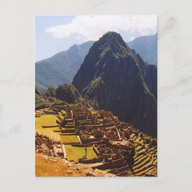 Machu Picchu Peru - Machu Picchu Ruins Sunrise Vykort (Framsida)