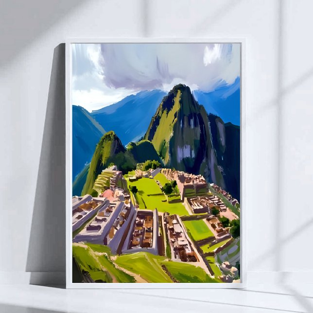 Machu Picchu Peru-målning Poster (Skapare uppladdad)