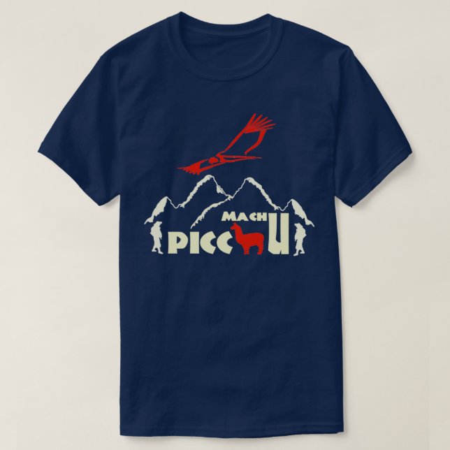 Machu Picchu Peru Mountain Sol T Shirt (Design framsida)