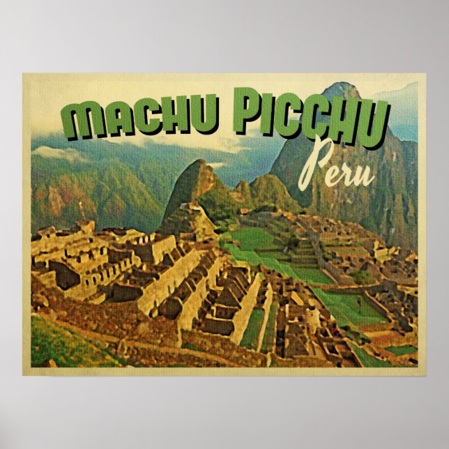 Machu Picchu Peru Poster (Framsidan)