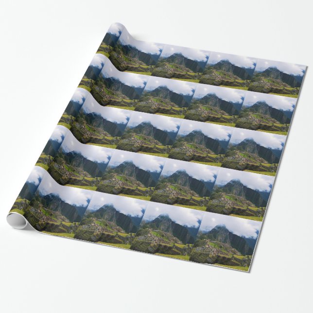 Machu Picchu, Peru Presentpapper (Utrullad)