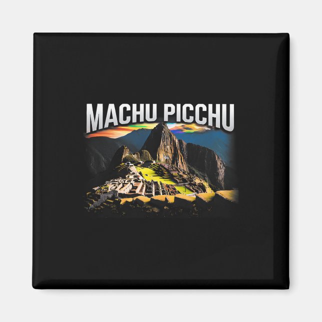Machu Picchu Peru Resa Vandring Souvenir Present  Magnet (Framsidan)