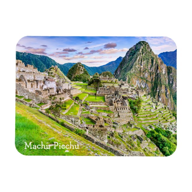 Machu Picchu Peru Scenia Travel Magnet (Horisontell)
