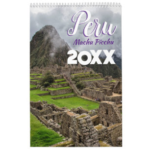 Machu Picchu Peru Scenia Wall Calendar 2025 Kalender