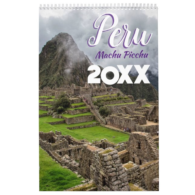 Machu Picchu Peru Scenisk Vägg 2027 Kalender   (Omslag)