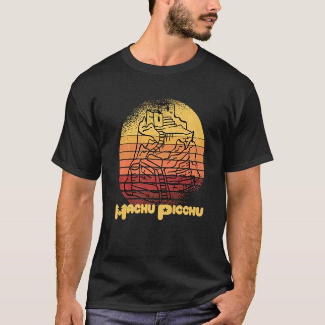 Machu Picchu Peru Souvenir Inca Town South America T Shirt (Framsida)