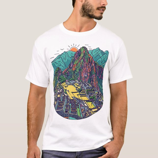 Machu Picchu, Peru T Shirt (Framsida)
