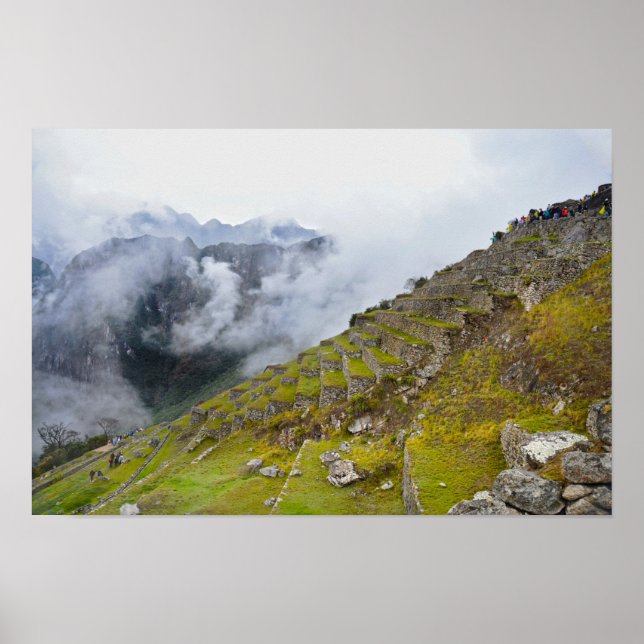 Machu Picchu, Peru, Terrasser Poster (Framsidan)
