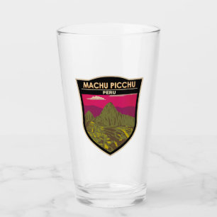 Machu Picchu Peru Travel Art Retro Glaskopp