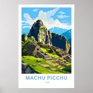 Machu Picchu Peru Travel Skriv ut Poster
