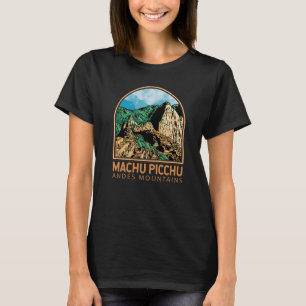 Machu Picchu Peru Vintage Emblem T Shirt