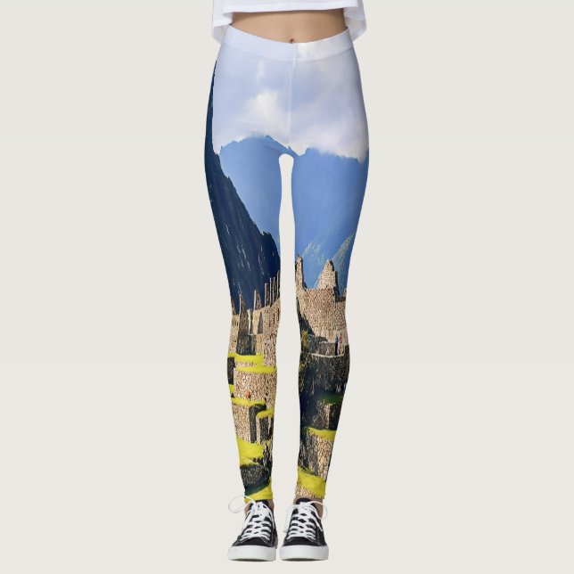 MACHU PICCHU - Peru - vy Leggings (Framsida)