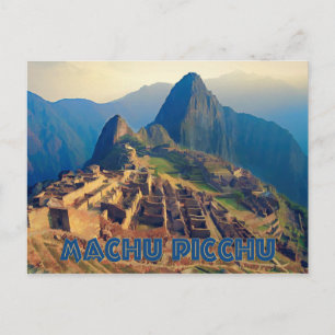 Machu Picchu Peru Vykort