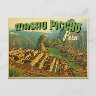 Machu Picchu Peru Vykort