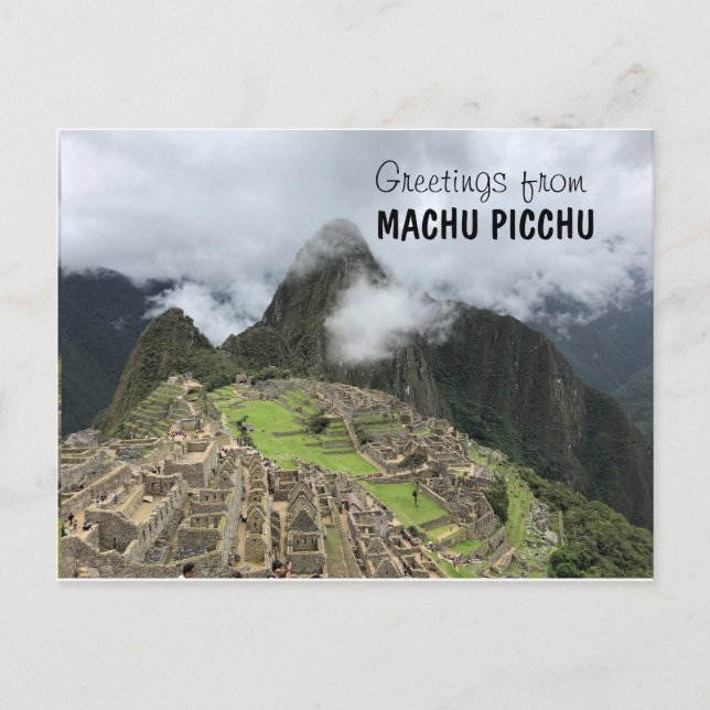 Machu Picchu, Perus vykort (Framsida)