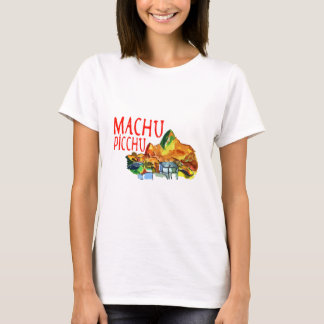 Machu Picchu Pop Art – Full-Color Contemporary T Shirt
