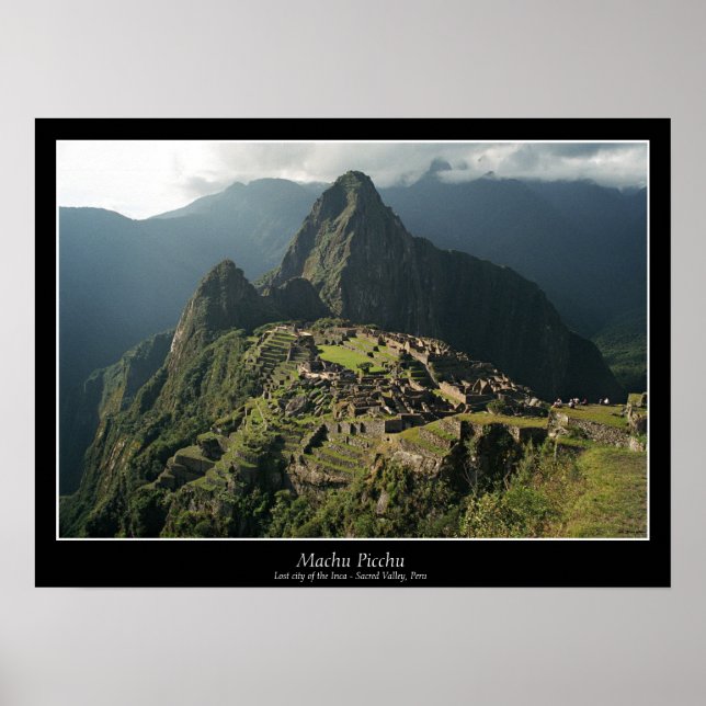 Machu Picchu Poster - 7 underverk i världen (Framsidan)