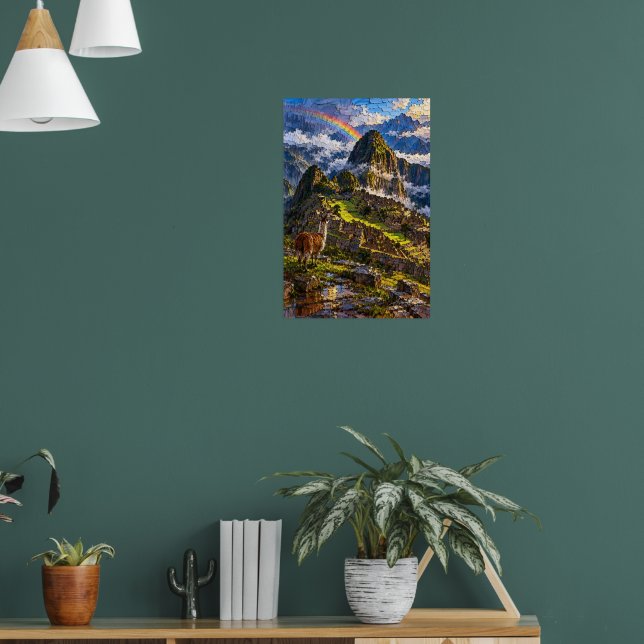 Machu Picchu Regnbåge Poster (Vardagsrum 1)