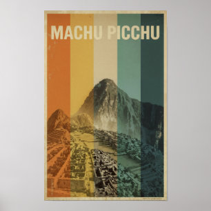 Machu Picchu Retro Resa Poster