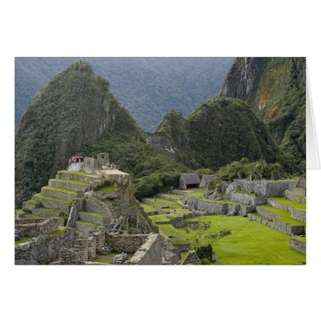 Machu Picchu, ruiner av Inca City, Peru. 2 Hälsningskort (Framsidan Horizontal)