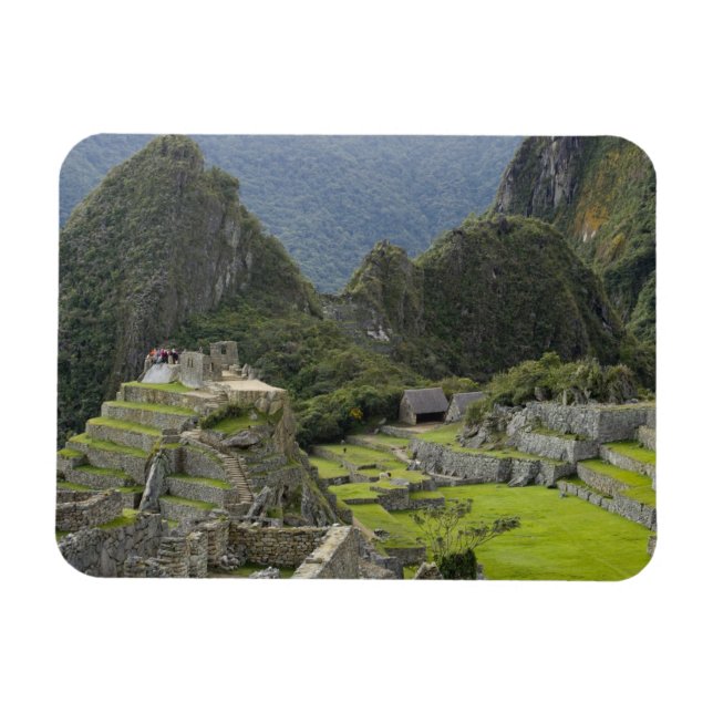 Machu Picchu, ruiner av Inca City, Peru. 2 Magnet (Horisontell)