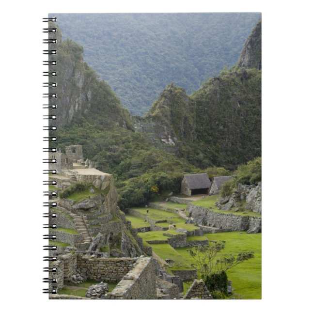 Machu Picchu, ruiner av Inka-staden, Peru. 2 Anteckningsbok (Framsidan)