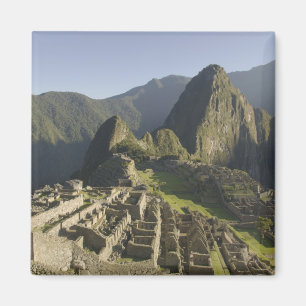 Machu Picchu, ruiner av Inka-staden, Peru. Magnet
