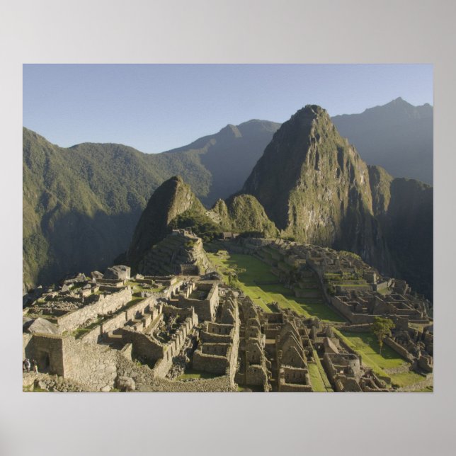 Machu Picchu, ruiner av Inka-staden, Peru. Poster (Framsidan)