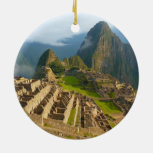 Machu Picchu ruins Julgransprydnad Keramik