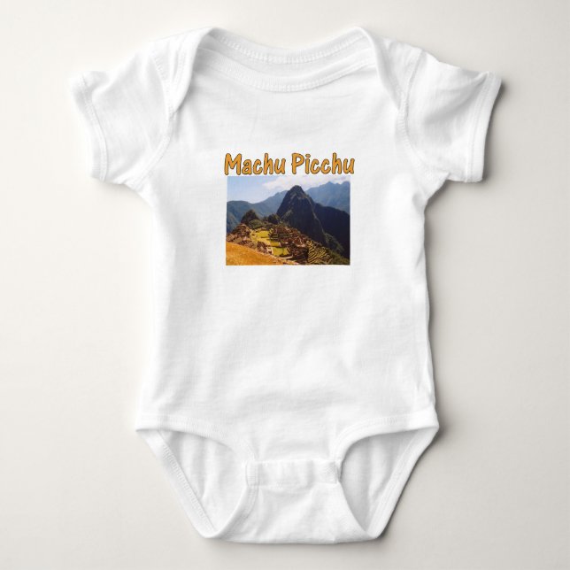 Machu Picchu Ruins Peru Sunrise T Shirt (Framsida)