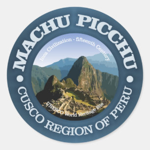 Machu Picchu Runt Klistermärke