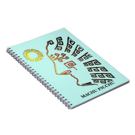 Machu_Picchu Silhouette Anteckningsbok