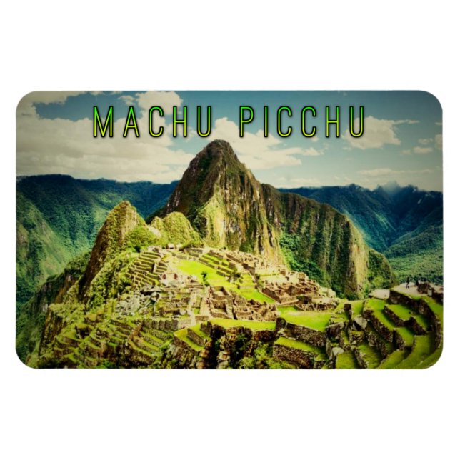 Machu Picchu stilized Magnet (Horisontell)