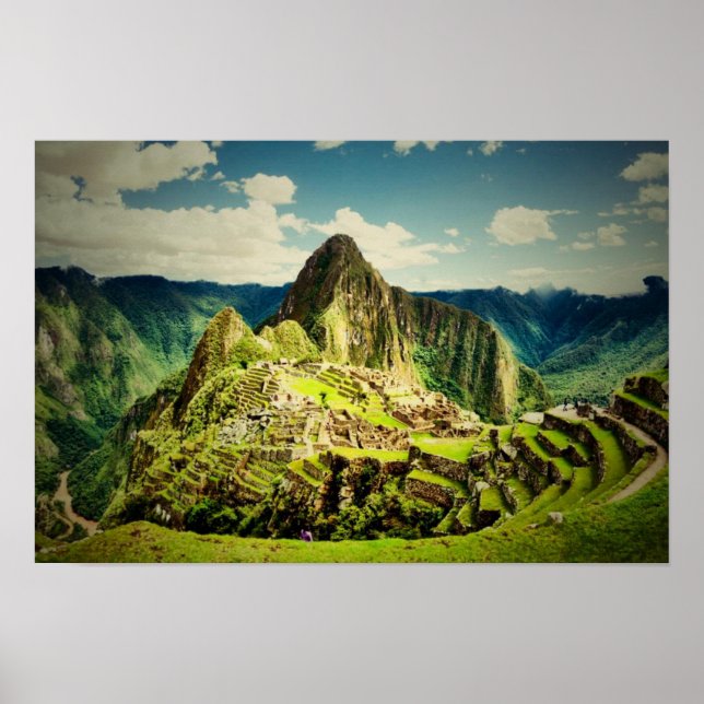 Machu Picchu stilized Poster (Framsidan)