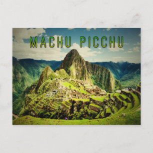 Machu Picchu stilized Vykort
