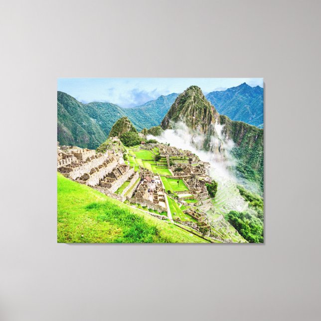 Machu Picchu stor arbetsyta Canvastryck (Framsida)