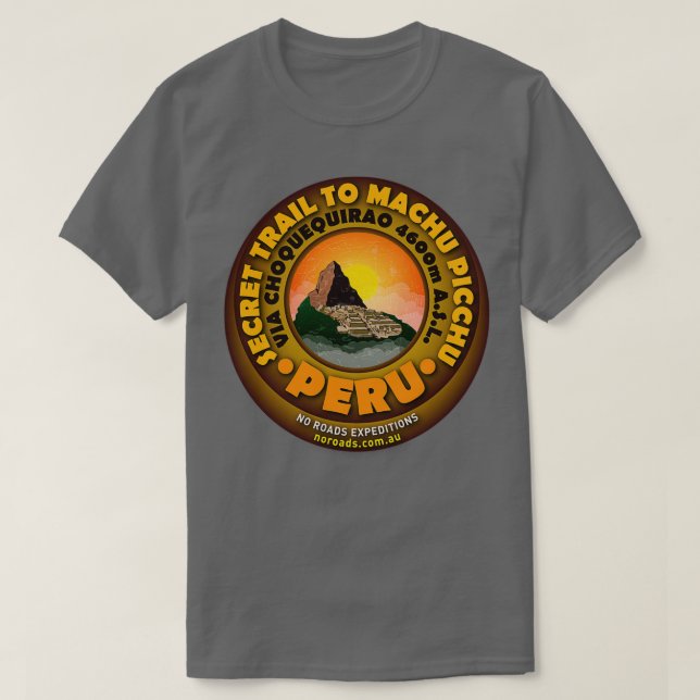 Machu Picchu T T Shirt (Design framsida)