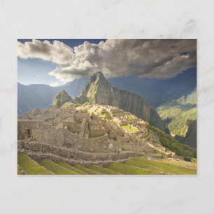 Machu Picchu, urgamla ruiner, Unesco world 2 Vykort