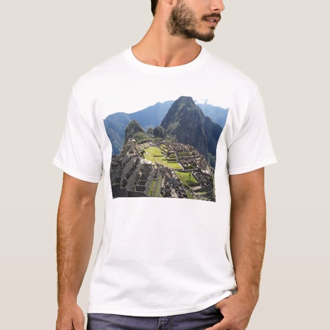 Machu Picchu vitskjorta T-shirt (Framsida)